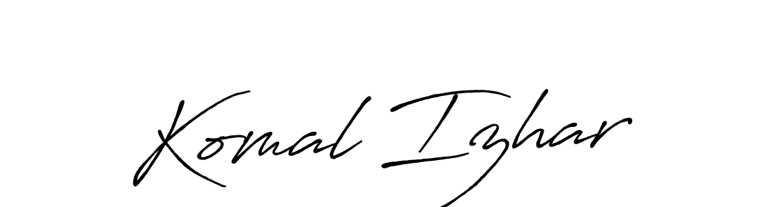 Make a beautiful signature design for name Komal Izhar. Use this online signature maker to create a handwritten signature for free. Komal Izhar signature style 7 images and pictures png