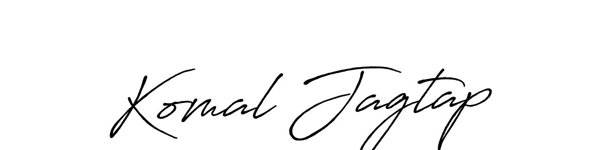 Use a signature maker to create a handwritten signature online. With this signature software, you can design (Antro_Vectra_Bolder) your own signature for name Komal Jagtap. Komal Jagtap signature style 7 images and pictures png
