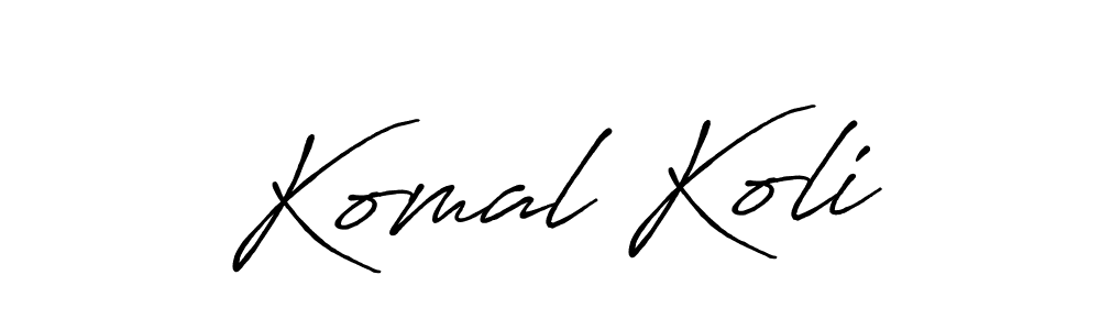 The best way (Antro_Vectra_Bolder) to make a short signature is to pick only two or three words in your name. The name Komal Koli include a total of six letters. For converting this name. Komal Koli signature style 7 images and pictures png