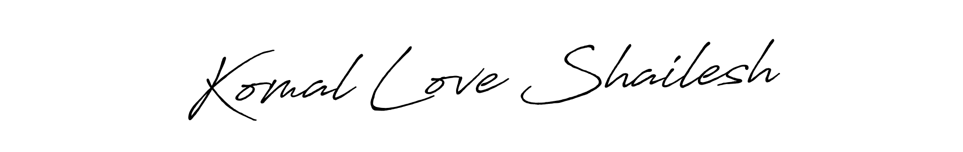 Once you've used our free online signature maker to create your best signature Antro_Vectra_Bolder style, it's time to enjoy all of the benefits that Komal Love Shailesh name signing documents. Komal Love Shailesh signature style 7 images and pictures png