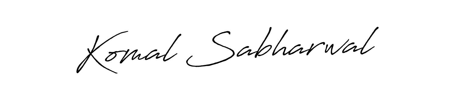 How to Draw Komal Sabharwal signature style? Antro_Vectra_Bolder is a latest design signature styles for name Komal Sabharwal. Komal Sabharwal signature style 7 images and pictures png