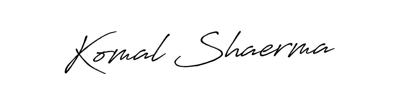 Similarly Antro_Vectra_Bolder is the best handwritten signature design. Signature creator online .You can use it as an online autograph creator for name Komal Shaerma. Komal Shaerma signature style 7 images and pictures png