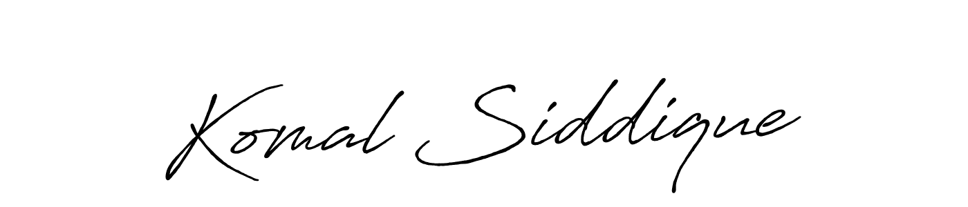 Antro_Vectra_Bolder is a professional signature style that is perfect for those who want to add a touch of class to their signature. It is also a great choice for those who want to make their signature more unique. Get Komal Siddique name to fancy signature for free. Komal Siddique signature style 7 images and pictures png