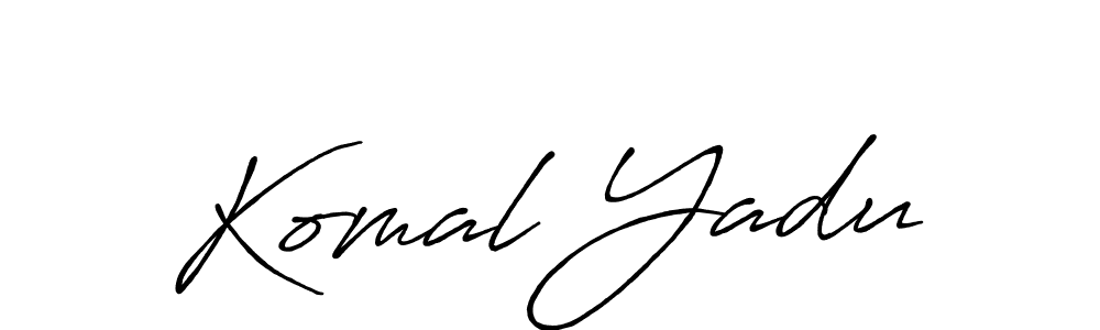 if you are searching for the best signature style for your name Komal Yadu. so please give up your signature search. here we have designed multiple signature styles  using Antro_Vectra_Bolder. Komal Yadu signature style 7 images and pictures png