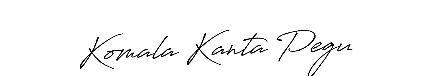 How to make Komala Kanta Pegu name signature. Use Antro_Vectra_Bolder style for creating short signs online. This is the latest handwritten sign. Komala Kanta Pegu signature style 7 images and pictures png