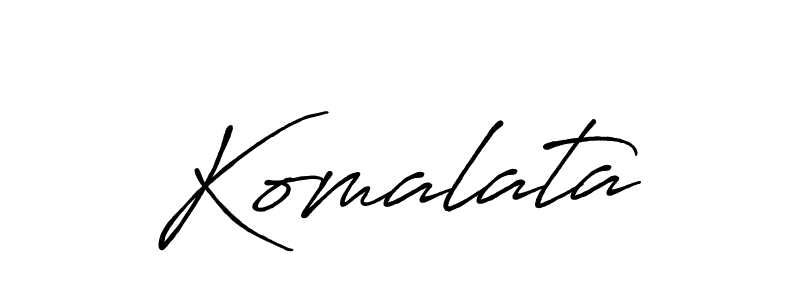Komalata stylish signature style. Best Handwritten Sign (Antro_Vectra_Bolder) for my name. Handwritten Signature Collection Ideas for my name Komalata. Komalata signature style 7 images and pictures png