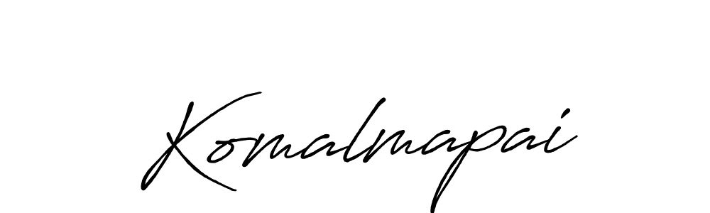 Komalmapai stylish signature style. Best Handwritten Sign (Antro_Vectra_Bolder) for my name. Handwritten Signature Collection Ideas for my name Komalmapai. Komalmapai signature style 7 images and pictures png