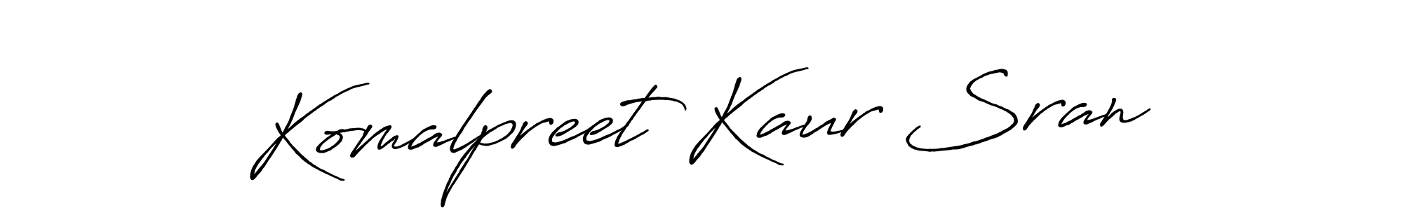 Make a beautiful signature design for name Komalpreet Kaur Sran. Use this online signature maker to create a handwritten signature for free. Komalpreet Kaur Sran signature style 7 images and pictures png