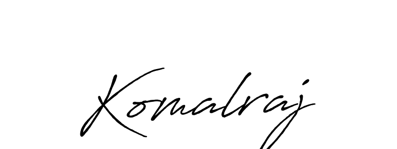 Komalraj stylish signature style. Best Handwritten Sign (Antro_Vectra_Bolder) for my name. Handwritten Signature Collection Ideas for my name Komalraj. Komalraj signature style 7 images and pictures png