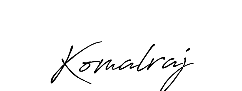 Komalraj stylish signature style. Best Handwritten Sign (Antro_Vectra_Bolder) for my name. Handwritten Signature Collection Ideas for my name Komalraj. Komalraj signature style 7 images and pictures png