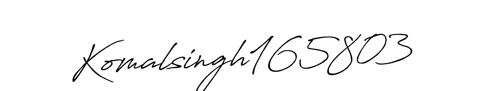 Also we have Komalsingh165803 name is the best signature style. Create professional handwritten signature collection using Antro_Vectra_Bolder autograph style. Komalsingh165803 signature style 7 images and pictures png