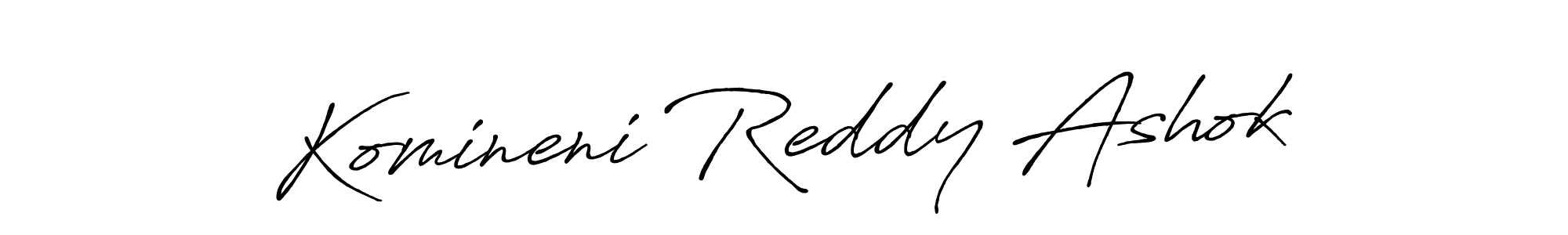 Also we have Komineni Reddy Ashok name is the best signature style. Create professional handwritten signature collection using Antro_Vectra_Bolder autograph style. Komineni Reddy Ashok signature style 7 images and pictures png