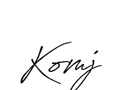 Also we have Komj name is the best signature style. Create professional handwritten signature collection using Antro_Vectra_Bolder autograph style. Komj signature style 7 images and pictures png