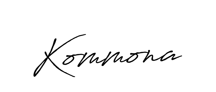 Best and Professional Signature Style for Kommona. Antro_Vectra_Bolder Best Signature Style Collection. Kommona signature style 7 images and pictures png