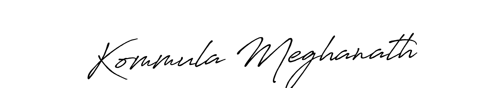Kommula Meghanath stylish signature style. Best Handwritten Sign (Antro_Vectra_Bolder) for my name. Handwritten Signature Collection Ideas for my name Kommula Meghanath. Kommula Meghanath signature style 7 images and pictures png