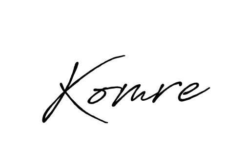 You should practise on your own different ways (Antro_Vectra_Bolder) to write your name (Komre) in signature. don't let someone else do it for you. Komre signature style 7 images and pictures png