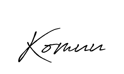 Make a beautiful signature design for name Komuu. Use this online signature maker to create a handwritten signature for free. Komuu signature style 7 images and pictures png