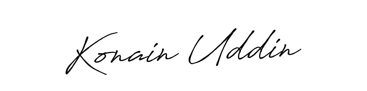 Make a beautiful signature design for name Konain Uddin. Use this online signature maker to create a handwritten signature for free. Konain Uddin signature style 7 images and pictures png