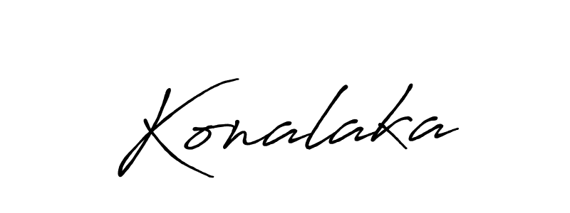 Create a beautiful signature design for name Konalaka. With this signature (Antro_Vectra_Bolder) fonts, you can make a handwritten signature for free. Konalaka signature style 7 images and pictures png
