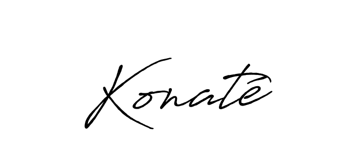 Create a beautiful signature design for name Konaté. With this signature (Antro_Vectra_Bolder) fonts, you can make a handwritten signature for free. Konaté signature style 7 images and pictures png