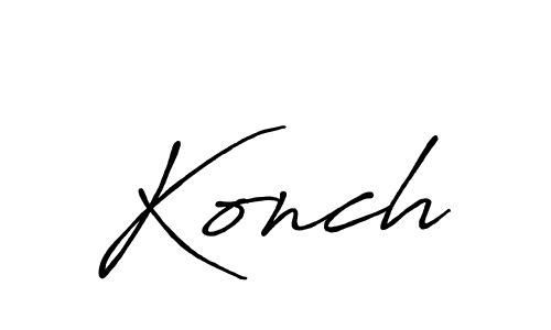 Make a beautiful signature design for name Konch. With this signature (Antro_Vectra_Bolder) style, you can create a handwritten signature for free. Konch signature style 7 images and pictures png