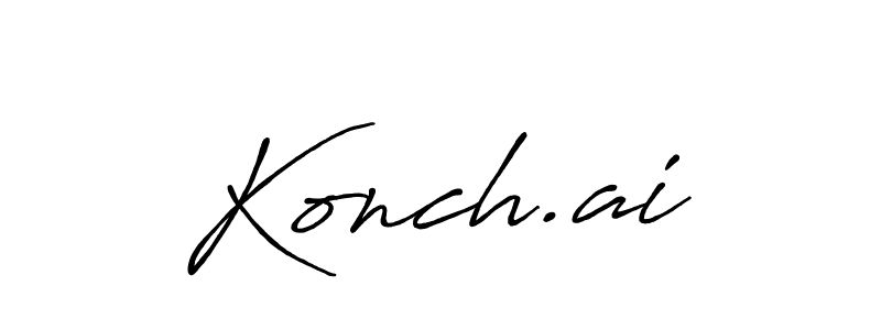 This is the best signature style for the Konch.ai name. Also you like these signature font (Antro_Vectra_Bolder). Mix name signature. Konch.ai signature style 7 images and pictures png