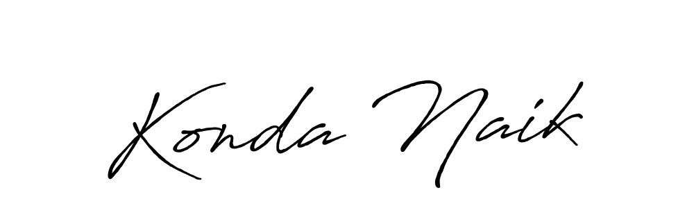 Use a signature maker to create a handwritten signature online. With this signature software, you can design (Antro_Vectra_Bolder) your own signature for name Konda Naik. Konda Naik signature style 7 images and pictures png