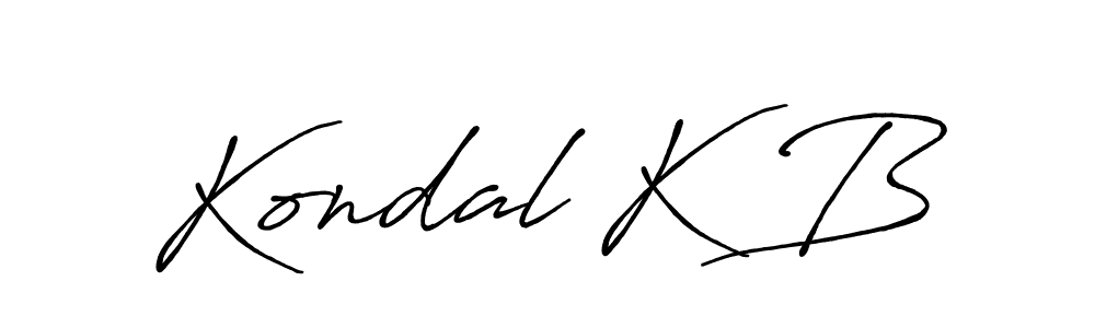 Make a beautiful signature design for name Kondal K B. Use this online signature maker to create a handwritten signature for free. Kondal K B signature style 7 images and pictures png