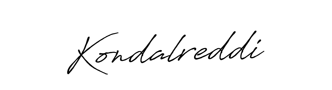 How to make Kondalreddi name signature. Use Antro_Vectra_Bolder style for creating short signs online. This is the latest handwritten sign. Kondalreddi signature style 7 images and pictures png