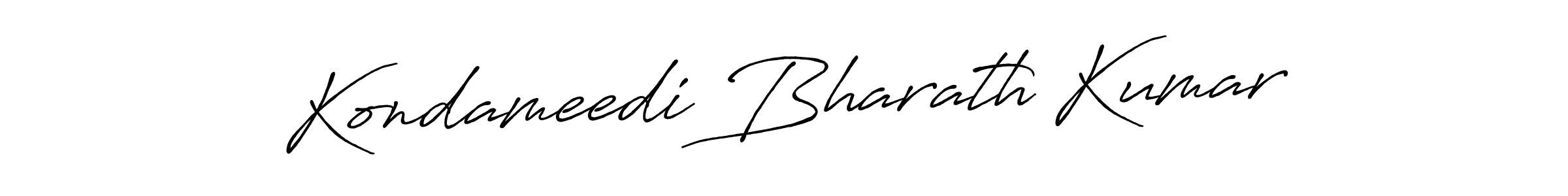 Create a beautiful signature design for name Kondameedi Bharath Kumar. With this signature (Antro_Vectra_Bolder) fonts, you can make a handwritten signature for free. Kondameedi Bharath Kumar signature style 7 images and pictures png