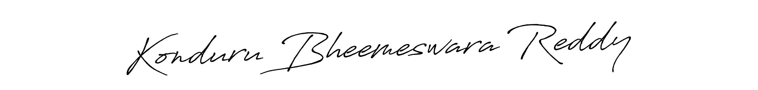 How to make Konduru Bheemeswara Reddy name signature. Use Antro_Vectra_Bolder style for creating short signs online. This is the latest handwritten sign. Konduru Bheemeswara Reddy signature style 7 images and pictures png