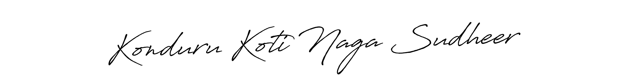 It looks lik you need a new signature style for name Konduru Koti Naga Sudheer. Design unique handwritten (Antro_Vectra_Bolder) signature with our free signature maker in just a few clicks. Konduru Koti Naga Sudheer signature style 7 images and pictures png