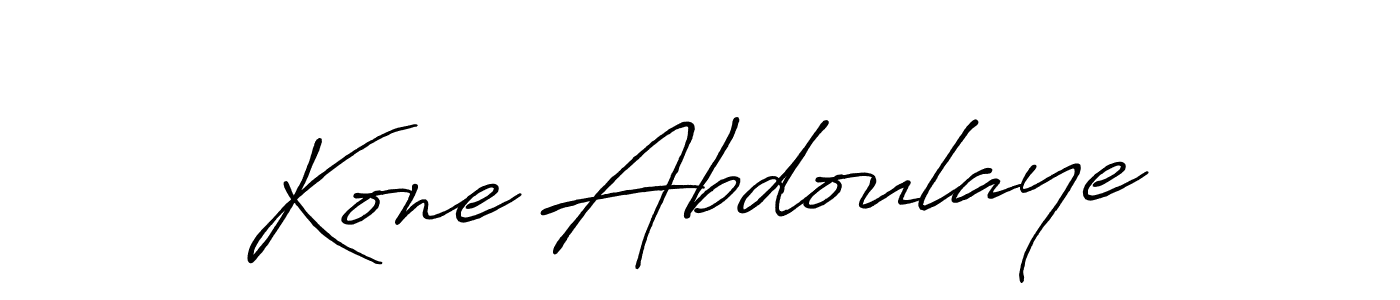 Kone Abdoulaye stylish signature style. Best Handwritten Sign (Antro_Vectra_Bolder) for my name. Handwritten Signature Collection Ideas for my name Kone Abdoulaye. Kone Abdoulaye signature style 7 images and pictures png