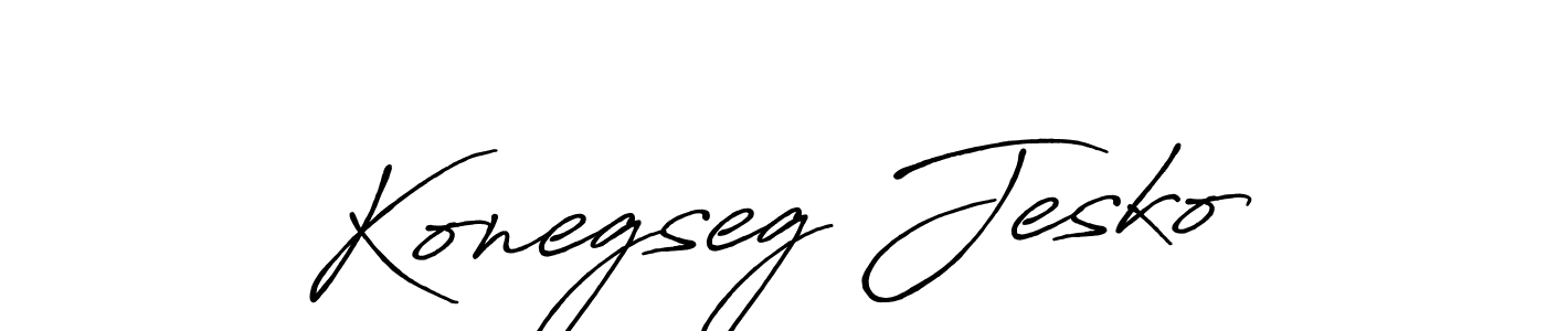 You should practise on your own different ways (Antro_Vectra_Bolder) to write your name (Konegseg Jesko) in signature. don't let someone else do it for you. Konegseg Jesko signature style 7 images and pictures png