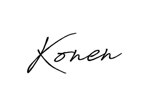 Also You can easily find your signature by using the search form. We will create Konen name handwritten signature images for you free of cost using Antro_Vectra_Bolder sign style. Konen signature style 7 images and pictures png