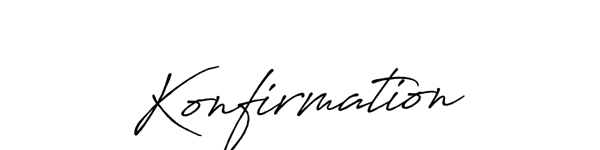 The best way (Antro_Vectra_Bolder) to make a short signature is to pick only two or three words in your name. The name Konfirmation include a total of six letters. For converting this name. Konfirmation signature style 7 images and pictures png