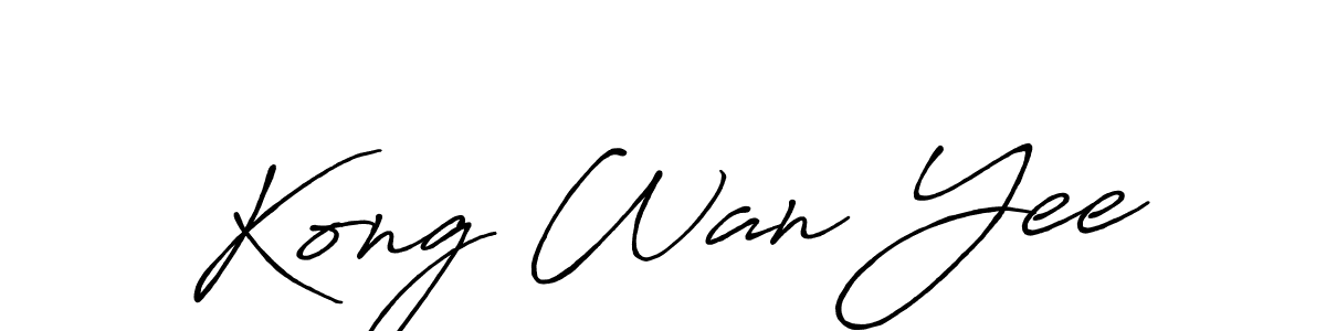 Make a short Kong Wan Yee signature style. Manage your documents anywhere anytime using Antro_Vectra_Bolder. Create and add eSignatures, submit forms, share and send files easily. Kong Wan Yee signature style 7 images and pictures png