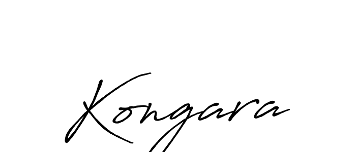 Also we have Kongara name is the best signature style. Create professional handwritten signature collection using Antro_Vectra_Bolder autograph style. Kongara signature style 7 images and pictures png