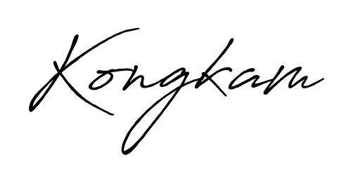 Designed for modern professionals: Kongkam name signature crafted with Antro_Vectra_Bolder script. Ready for digital PDF workflows. Kongkam signature style 7 images and pictures png
