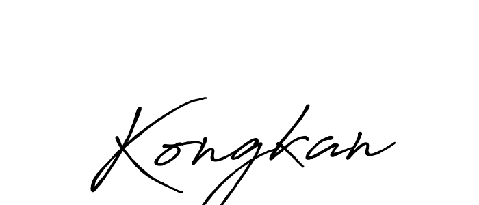 Once you've used our free online signature maker to create your best signature Antro_Vectra_Bolder style, it's time to enjoy all of the benefits that Kongkan name signing documents. Kongkan signature style 7 images and pictures png