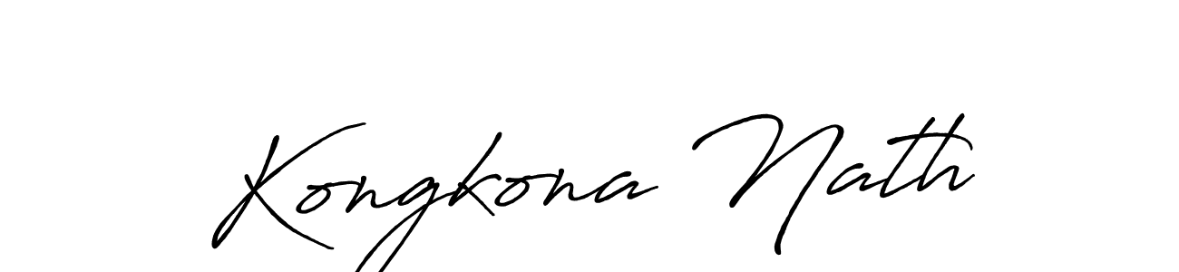 Also we have Kongkona Nath name is the best signature style. Create professional handwritten signature collection using Antro_Vectra_Bolder autograph style. Kongkona Nath signature style 7 images and pictures png