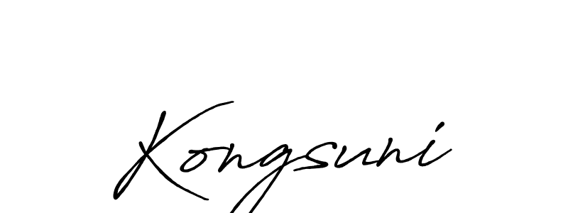 Similarly Antro_Vectra_Bolder is the best handwritten signature design. Signature creator online .You can use it as an online autograph creator for name Kongsuni. Kongsuni signature style 7 images and pictures png