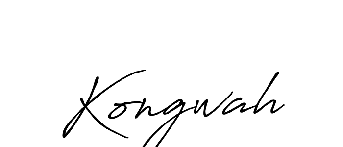 You should practise on your own different ways (Antro_Vectra_Bolder) to write your name (Kongwah) in signature. don't let someone else do it for you. Kongwah signature style 7 images and pictures png