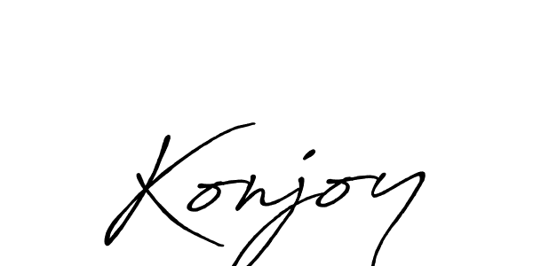 Design your own signature with our free online signature maker. With this signature software, you can create a handwritten (Antro_Vectra_Bolder) signature for name Konjoy. Konjoy signature style 7 images and pictures png