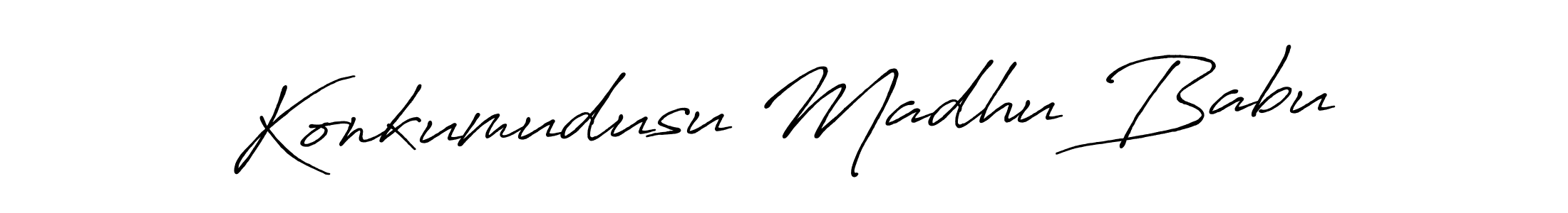 You can use this online signature creator to create a handwritten signature for the name Konkumudusu Madhu Babu. This is the best online autograph maker. Konkumudusu Madhu Babu signature style 7 images and pictures png