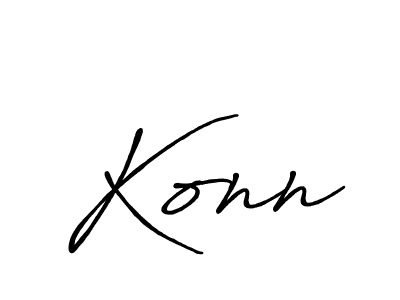 Also You can easily find your signature by using the search form. We will create Konn name handwritten signature images for you free of cost using Antro_Vectra_Bolder sign style. Konn signature style 7 images and pictures png