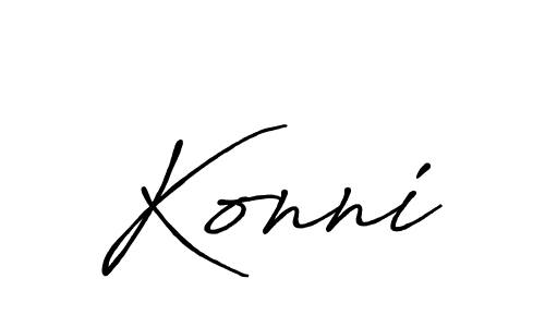 if you are searching for the best signature style for your name Konni. so please give up your signature search. here we have designed multiple signature styles  using Antro_Vectra_Bolder. Konni signature style 7 images and pictures png