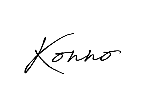 Use a signature maker to create a handwritten signature online. With this signature software, you can design (Antro_Vectra_Bolder) your own signature for name Konno. Konno signature style 7 images and pictures png