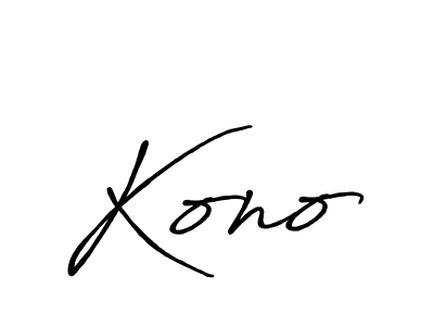 Design your own signature with our free online signature maker. With this signature software, you can create a handwritten (Antro_Vectra_Bolder) signature for name Kono. Kono signature style 7 images and pictures png