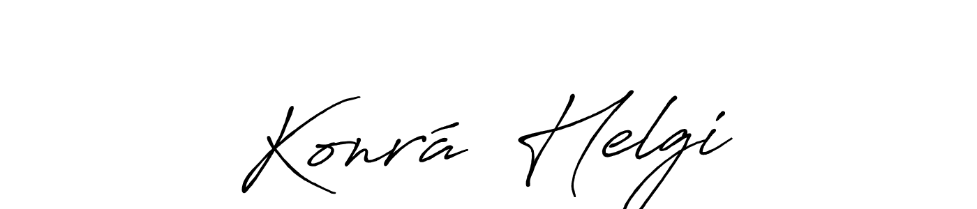 How to make Konráð Helgi signature? Antro_Vectra_Bolder is a professional autograph style. Create handwritten signature for Konráð Helgi name. Konráð Helgi signature style 7 images and pictures png